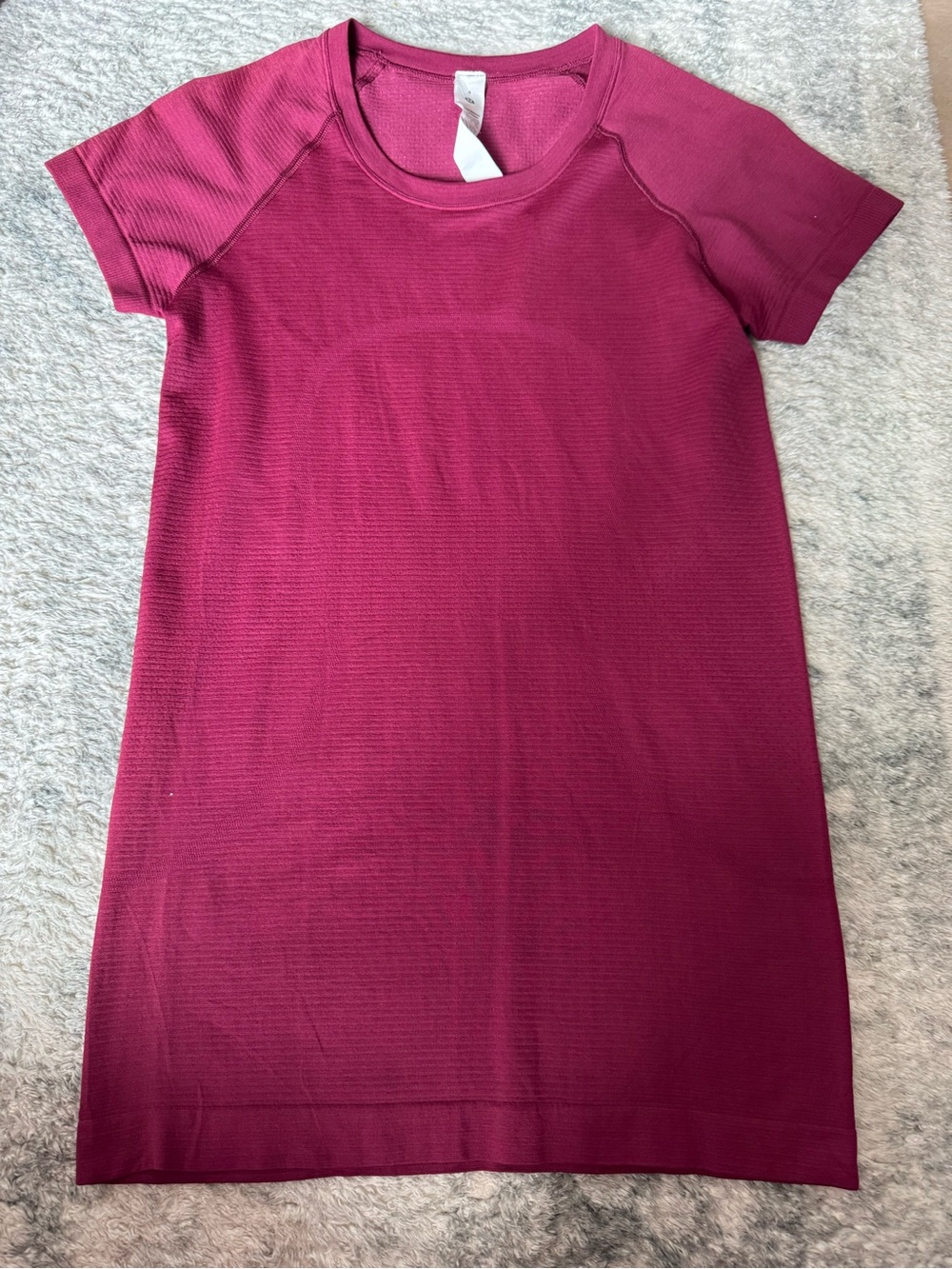 lululemon athletica Short Sleeve Tee Dress in Berry